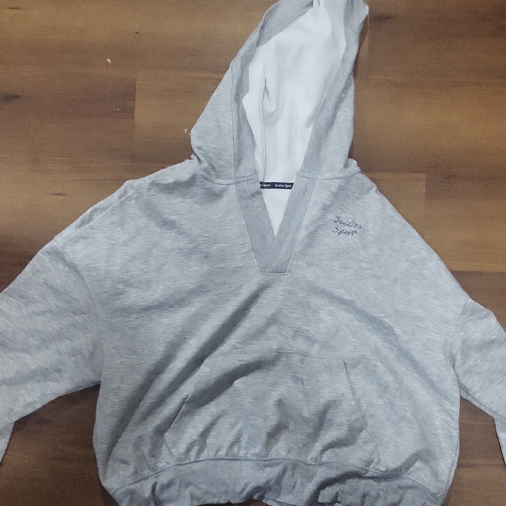 Justice Sport Gray Activewear Top